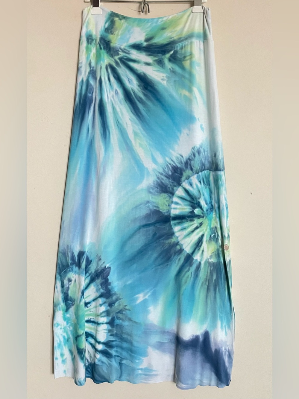 Brightly Twisted Tie Dye Maxi Skirt